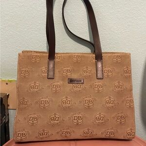 Dooney & Bourke Beige Logo Tote